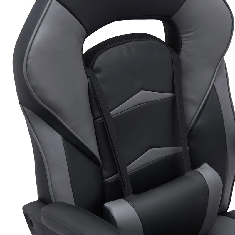 Bentley Gaming Chair, Black and Grey