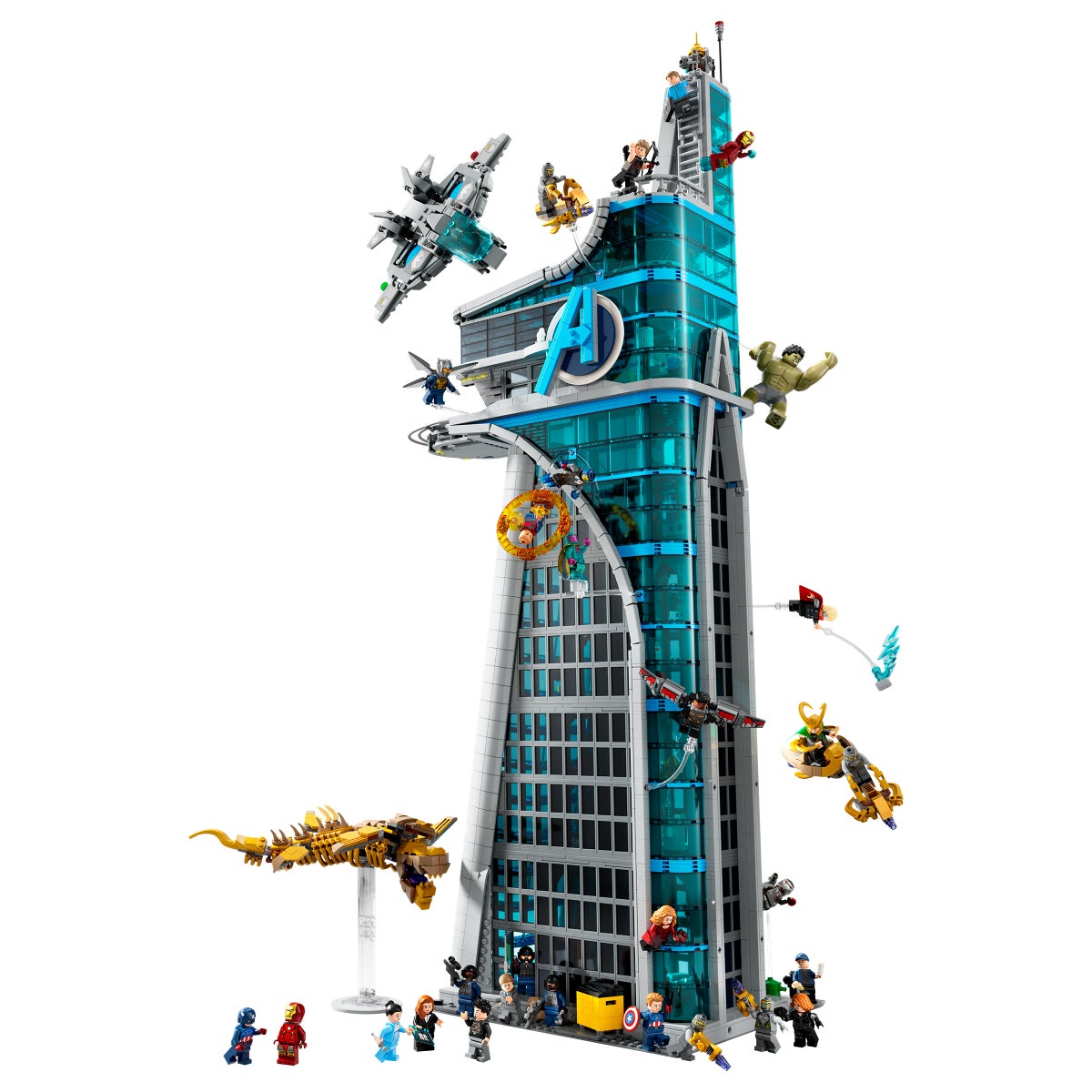 LEGO Marvel Avengers Tower with bonus LEGO Marvel Rocket & Baby Groot Minifigure