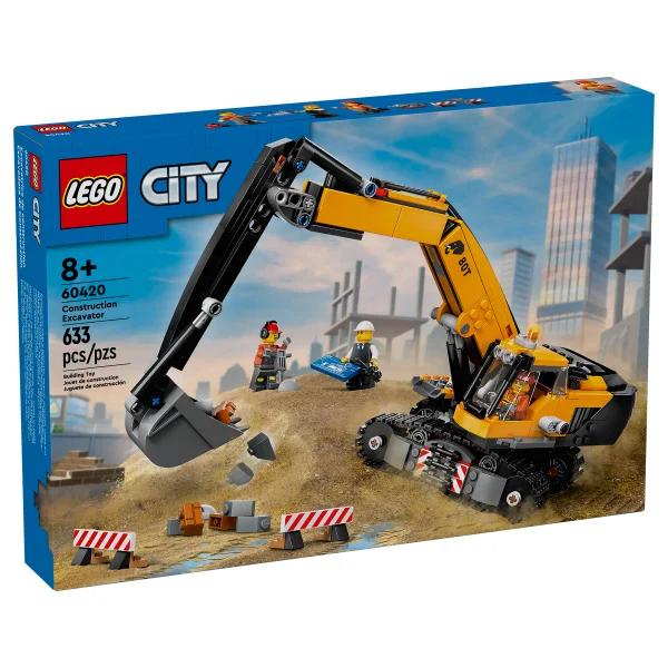 LEGO City Yellow Construction Excavator Toy Digger