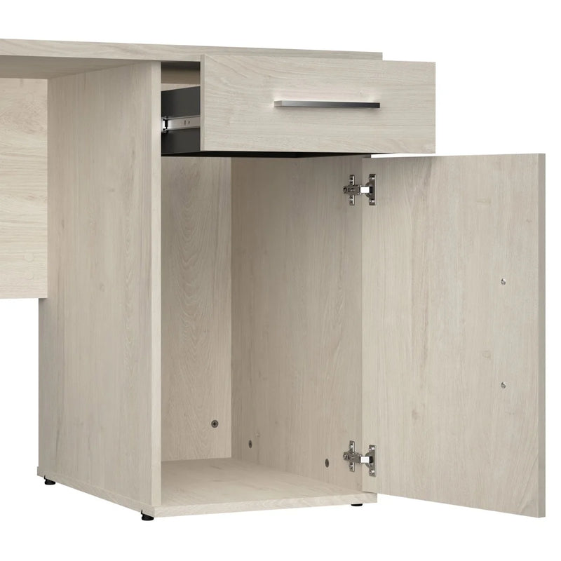 Bestar Orford L-Shaped Desk with Hutch