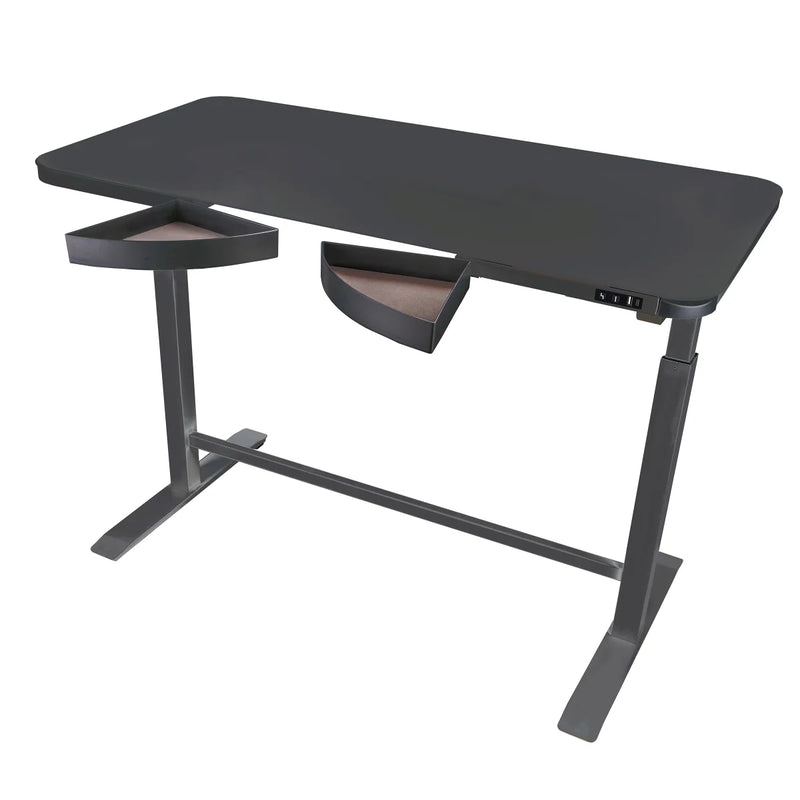 Motionwise 121.9 cm x 60.9 cm (48 in. x 24 in.) Glass Top Height-adjustable Desk