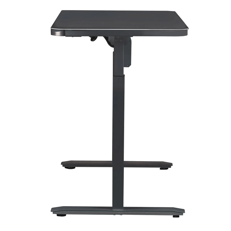 Motionwise 121.9 cm x 60.9 cm (48 in. x 24 in.) Glass Top Height-adjustable Desk