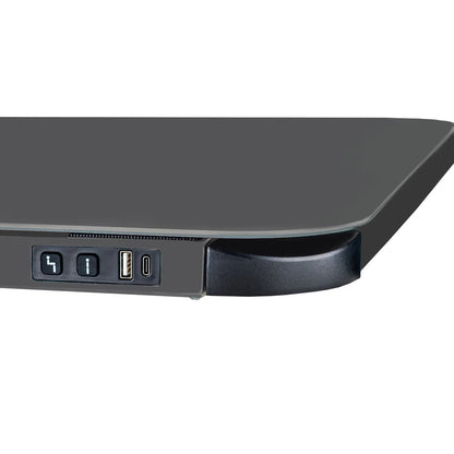 Motionwise 121.9 cm x 60.9 cm (48 in. x 24 in.) Glass Top Height-adjustable Desk