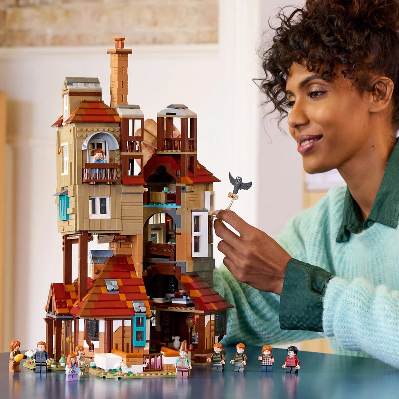 Online Only LEGO Harry Potter The Burrow – Collectors’ Edition, Weasley House Building Set  with Bonus LEGO Harry Potter Hogwarts Castle: Flying Lessons