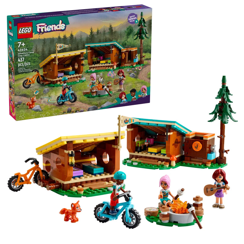 LEGO Friends Adventure Camp Cozy Cabins Camping 42624