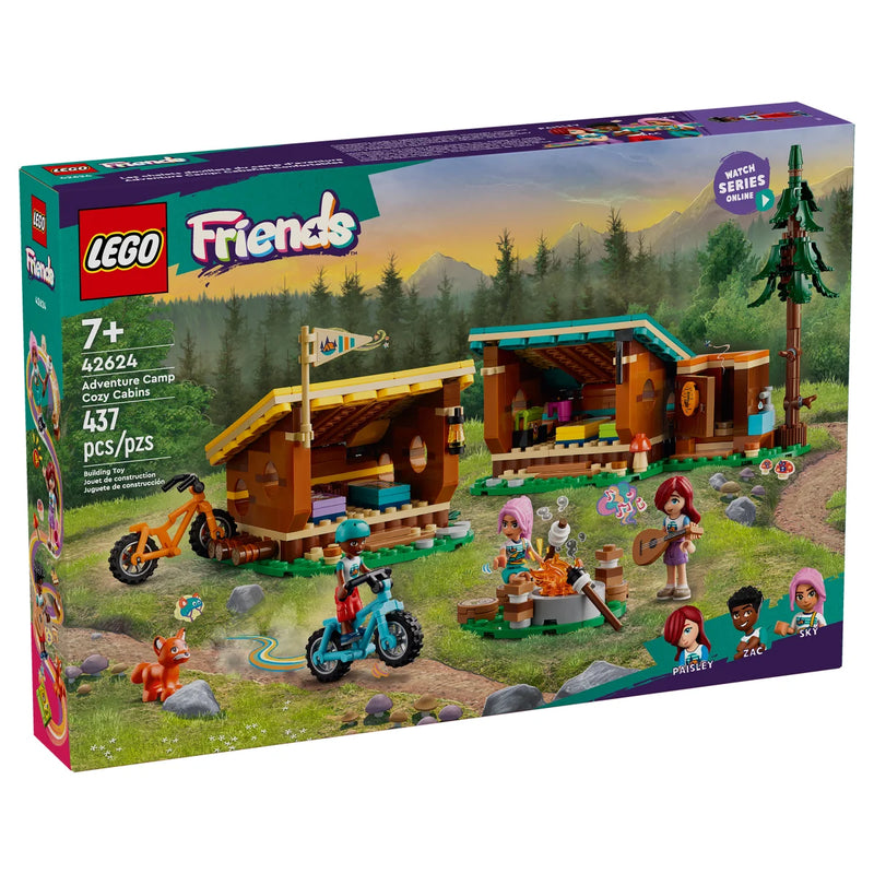 LEGO Friends Adventure Camp Cozy Cabins Camping 42624