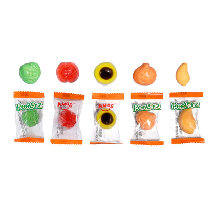 Amos Peelerz Pumpkin Party Gummy Candy Mix 1 kg