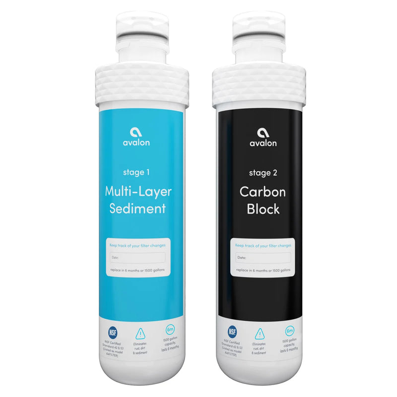 Filtres de rechange Avalon à 2 étages pour fontaines à eau sans bouteille Avalon, lot de 2 