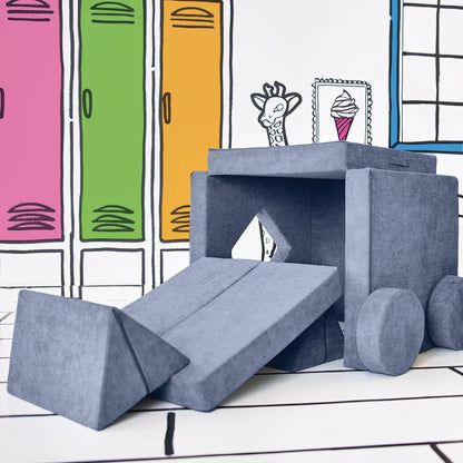 Yourigami 12-piece Convertible Play Fort for Kids