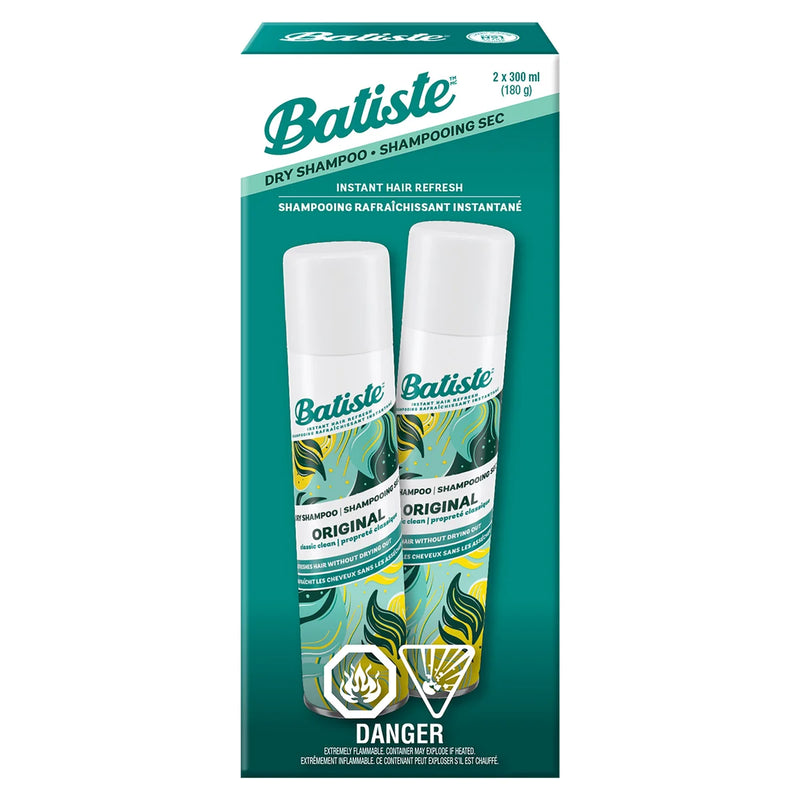 Batiste Dry Shampoo Original, 2 x 300 mL