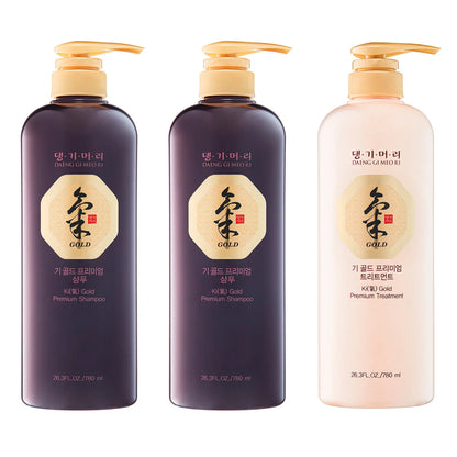 Trio de soins capillaires premium Daeng Gi Meo Ri Ki Gold 