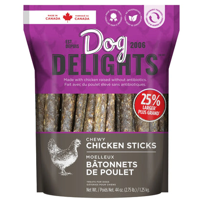 Friandises pour chiens Dog Delights Chicken Sticks, 1,25 kg (2,7 lb) 