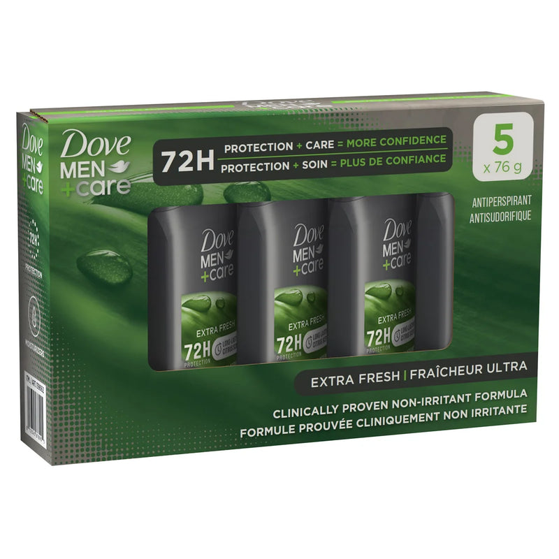 Déodorant anti-transpirant Dove pour hommes, 5 x 76 g