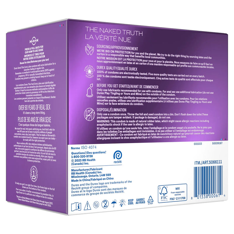 Durex Sensi-Thin Condoms 60-pack