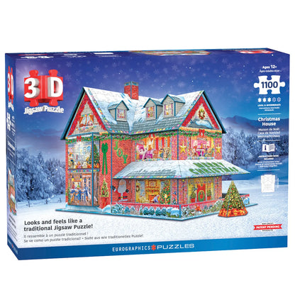 Puzzle 3D Maison de Noël Eurographics 1100 pièces