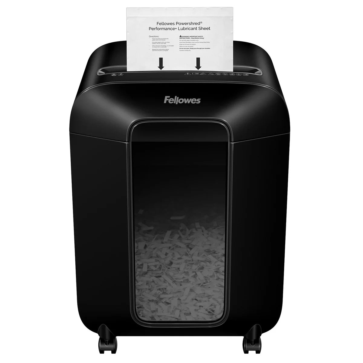 Feuilles lubrifiantes Fellowes Powershred Performance +, paquet de 20