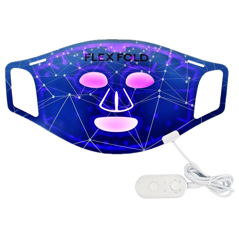 Dispositif de masque facial à technologie de lumière LED Flex Fold 