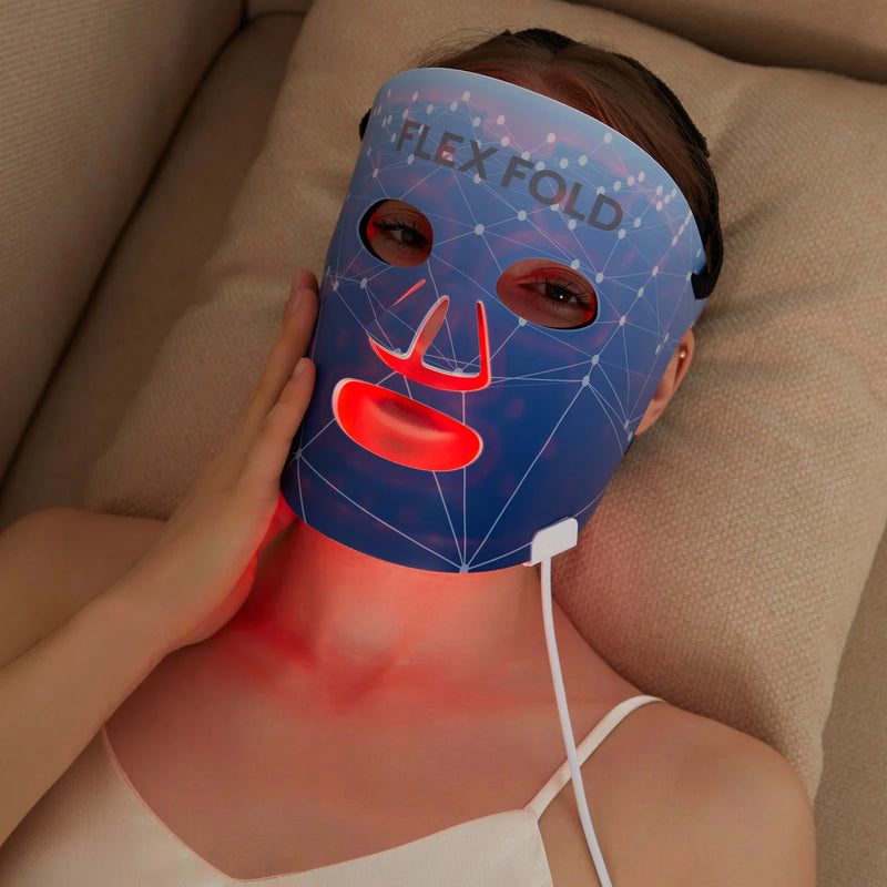 Dispositif de masque facial à technologie de lumière LED Flex Fold 