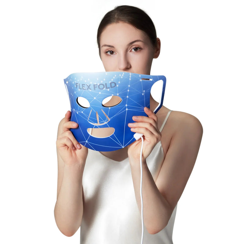 Dispositif de masque facial à technologie de lumière LED Flex Fold 