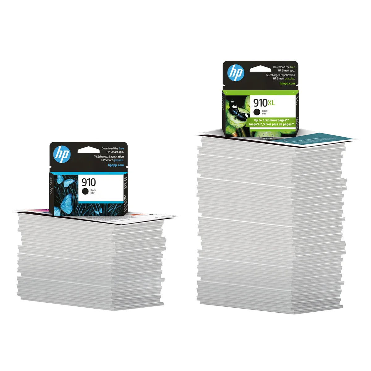 HP 910XL High Yield Black Original Ink Cartridge (3JB42BN) Twin-pack