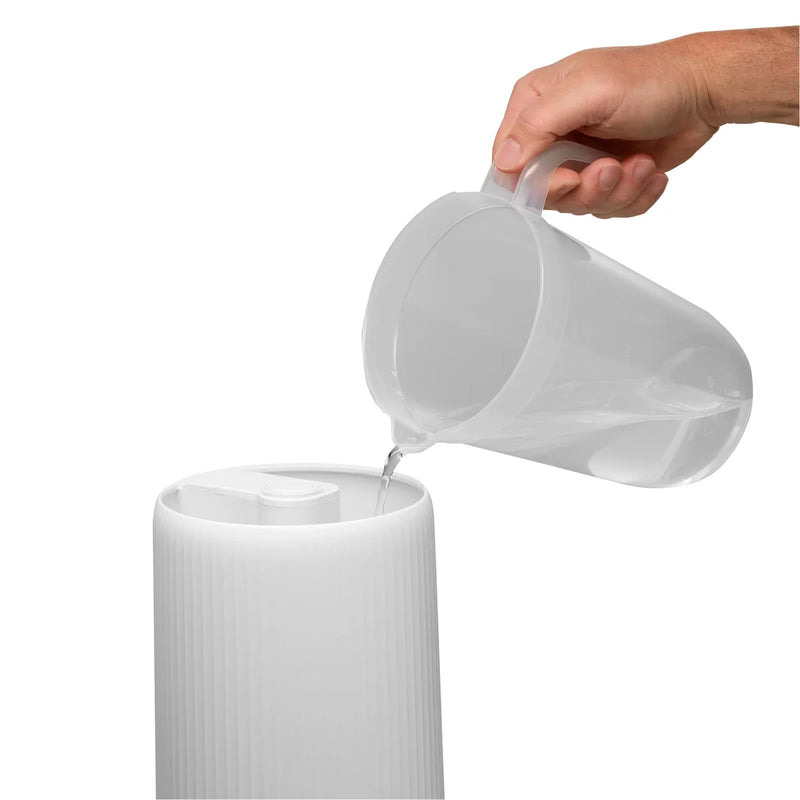 Humidificateur ultrasonique Homedics 360° Deluxe à brume chaude et froide, remplissage par le haut, avec 3 tampons d'huiles essentielles