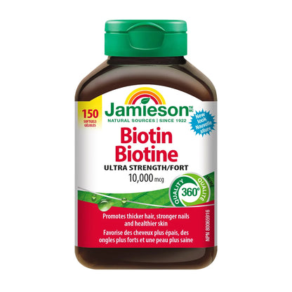 Jamieson Biotin 10,000 mcg, 150 Softgels