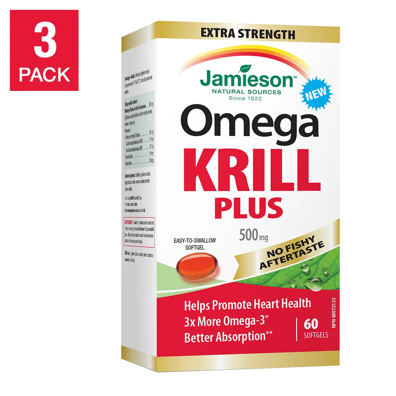 Jamieson Omega Krill Plus 3 x 60 gélules