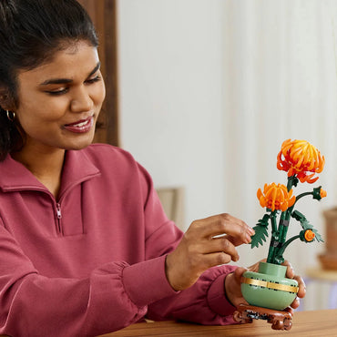 LEGO Icons 10368 Chrysanthemum Flower Display Set for Home