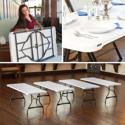 Tables gigognes de qualité commerciale de 6 pi de Lifetime (ensemble de 4)