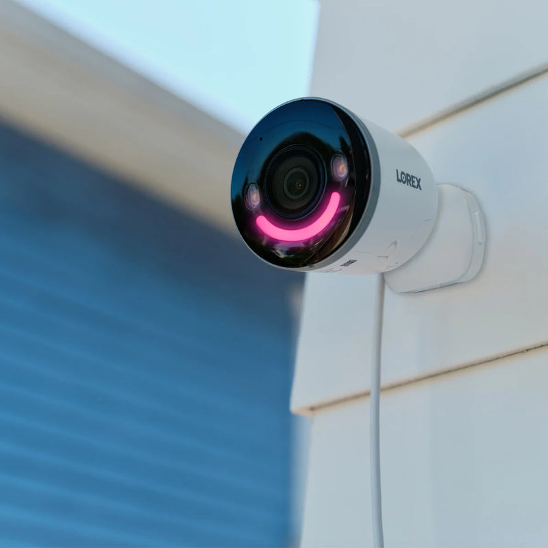Sonnette vidéo Lorex 2K avec batterie et projecteur 4K, caméra de sécurité Wi-Fi intérieure/extérieure