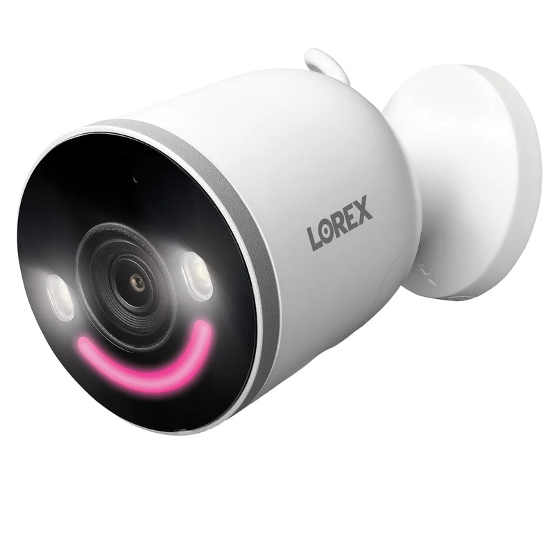 Sonnette vidéo Lorex 2K avec batterie et projecteur 4K, caméra de sécurité Wi-Fi intérieure/extérieure