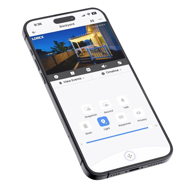 Ampoule pour caméra de sécurité intelligente Wi-Fi Lorex 2K, lot de 2 