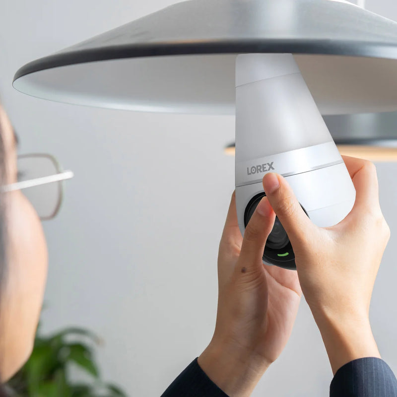 Ampoule pour caméra de sécurité intelligente Wi-Fi Lorex 2K, lot de 2 