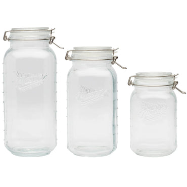 Ensemble de bocaux en verre Mason Craft &amp; More avec couvercles à clip, 6 pièces