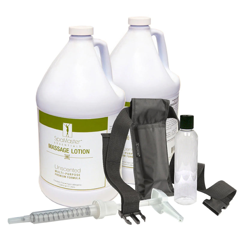 Kit de lotion de massage non parfumée Master de deux gallons 