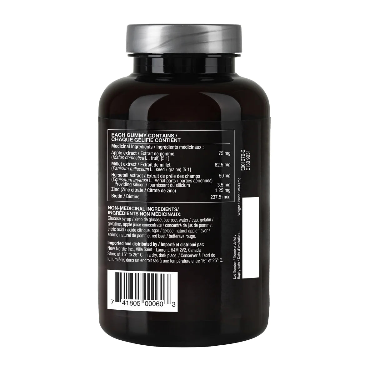 New Nordic Hair Volume Gummies, 2 x 60 Gummies