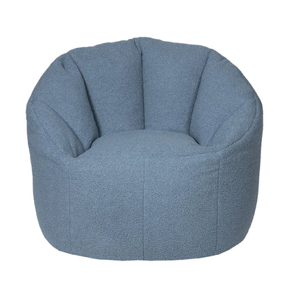 Fauteuil poire Norka Living Rod Sherpa | Bleu