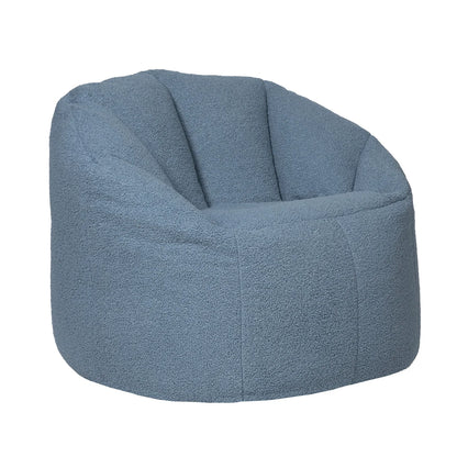 Fauteuil poire Norka Living Rod Sherpa | Bleu