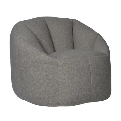 Fauteuil poire Norka Living Rod Sherpa | Gris