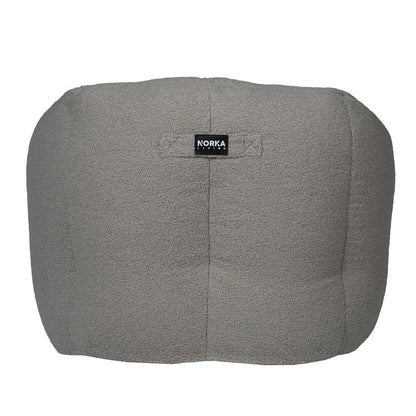 Fauteuil poire Norka Living Rod Sherpa | Gris