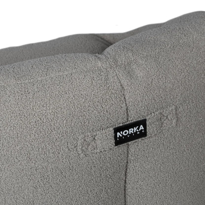 Fauteuil poire Norka Living Rod Sherpa | Gris