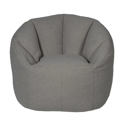 Fauteuil poire Norka Living Rod Sherpa | Gris