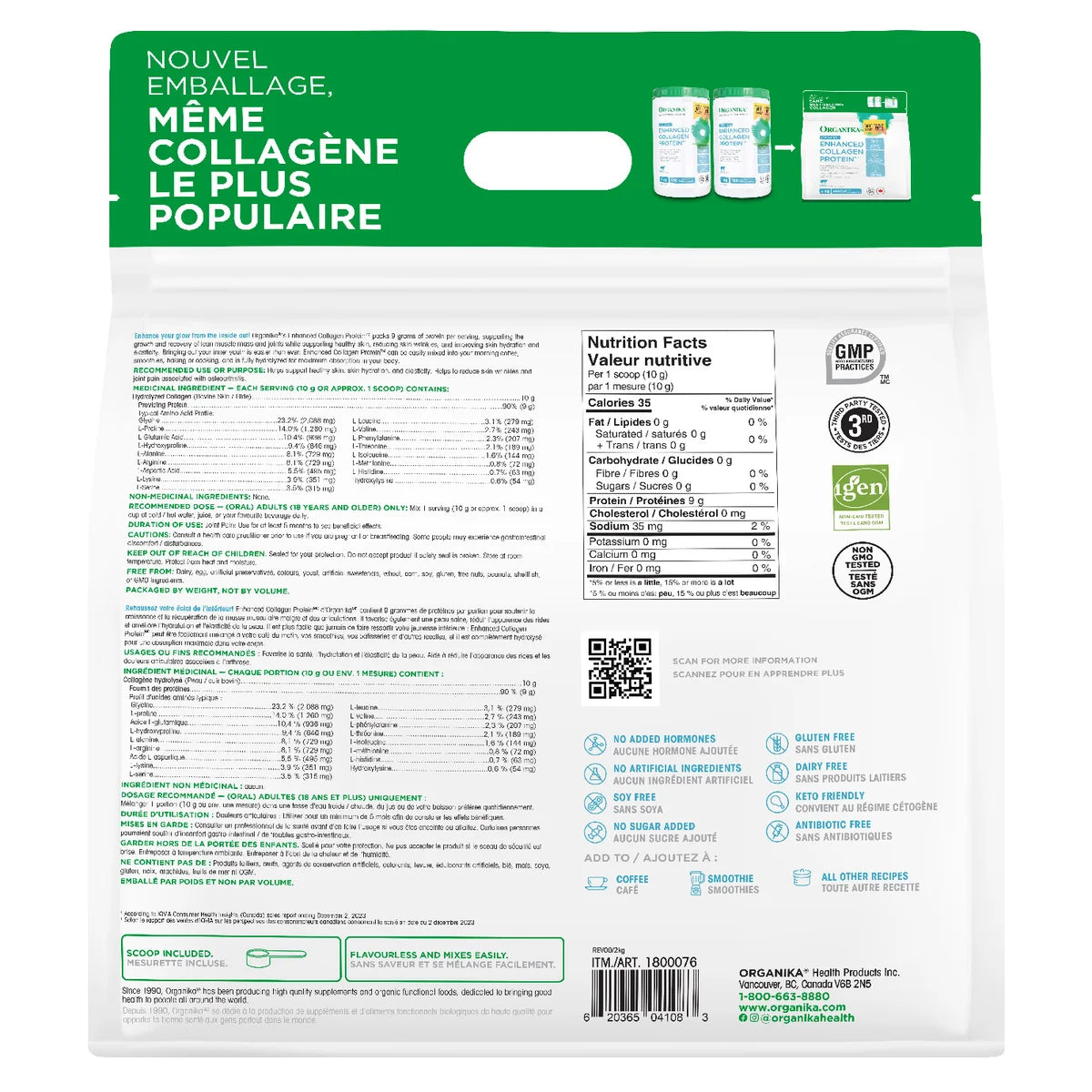 Organika Enhanced Collagen, 2kg