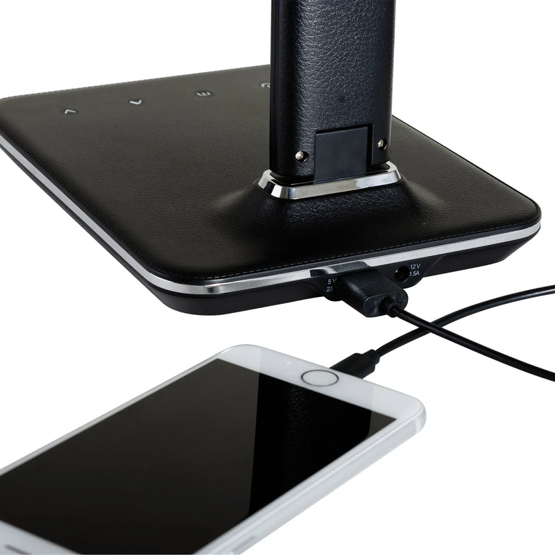 Lampe de bureau LED exécutive OttLite avec port de chargement USB 