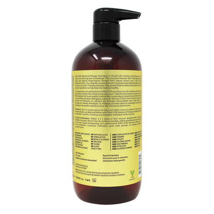 Pura D'Or Advanced Therapy Shampoo and Conditioner, 2 x 709 mL