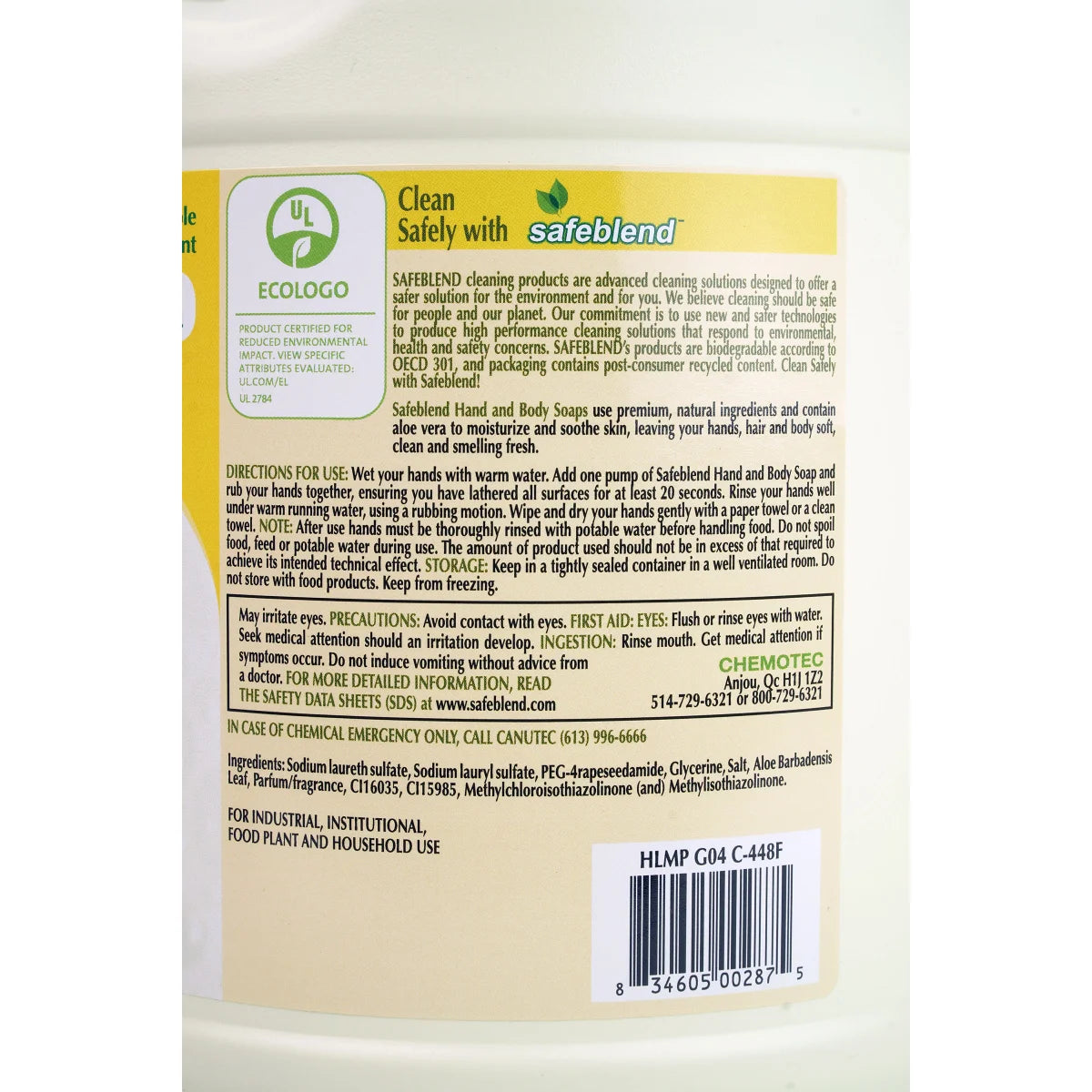 Safeblend Hand and Body Soap 4-pack