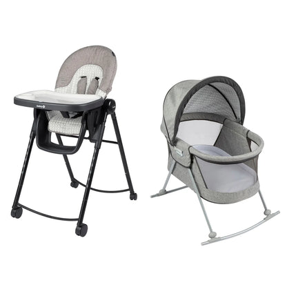 Ensemble 2 pièces Safety 1st Pathways Home, chaise haute et berceau