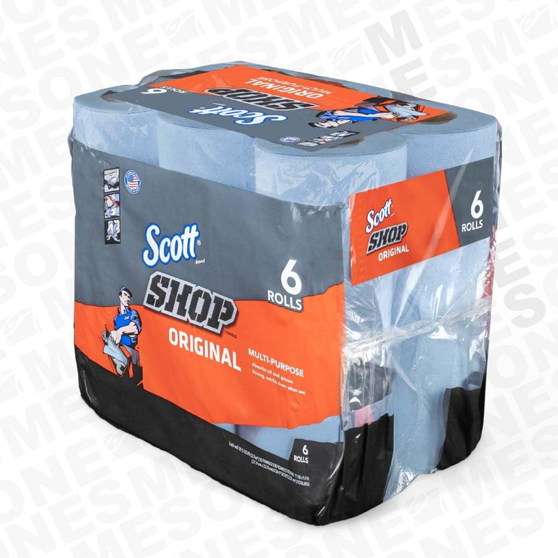 Scotts Kimberly Clark 75146 Blue Shop Towels On A Roll 6 Pack