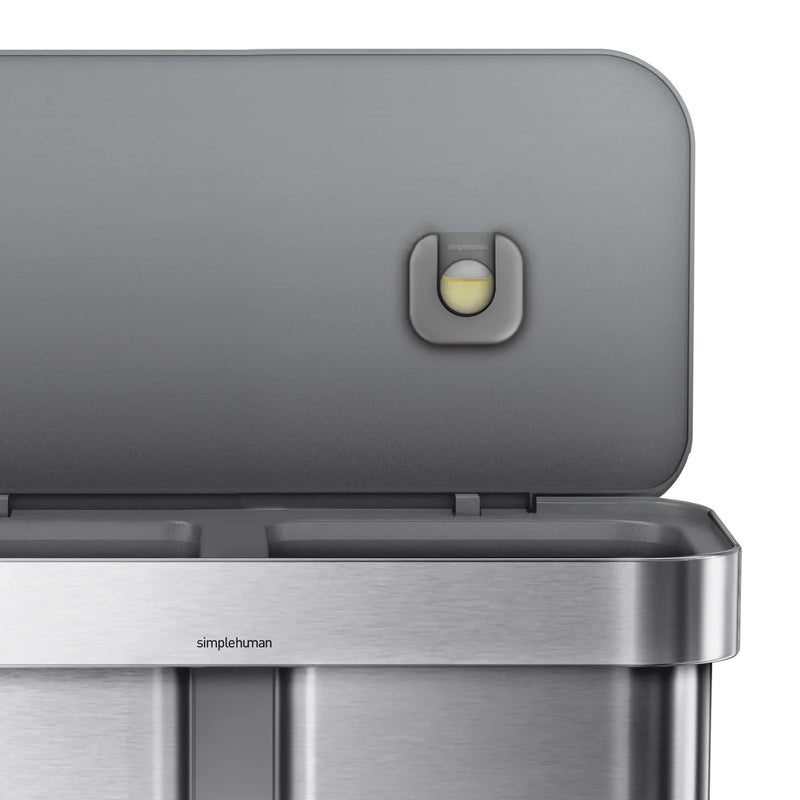 Simplehuman 58L Dual Compartment Step Trash Can