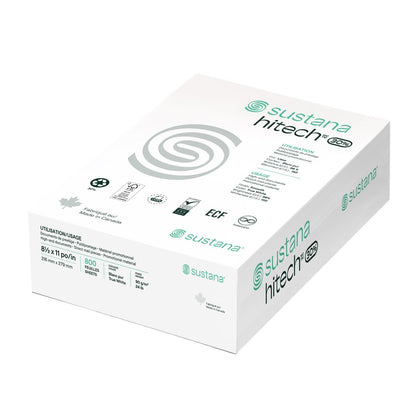 Papier d'imprimante Sustana Hitech 8,5 x 11, 96 brillant, 24 lb